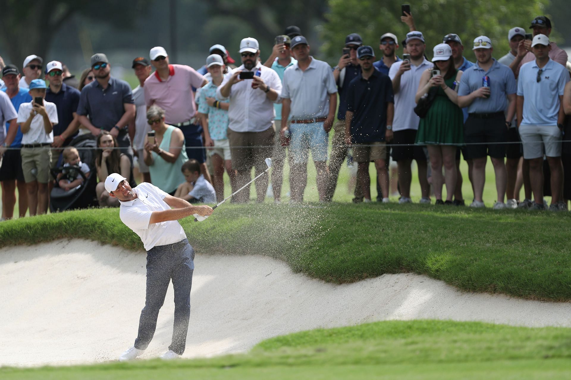 Scottie Scheffler at the Charles Schwab Challenge 2025 - Round Three (Source: Getty)